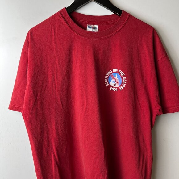 2004 Vintage Y2K Scouting on the Ellipse T Shirt Red XL Extra Large Graphic Tee - Picture 5 of 16